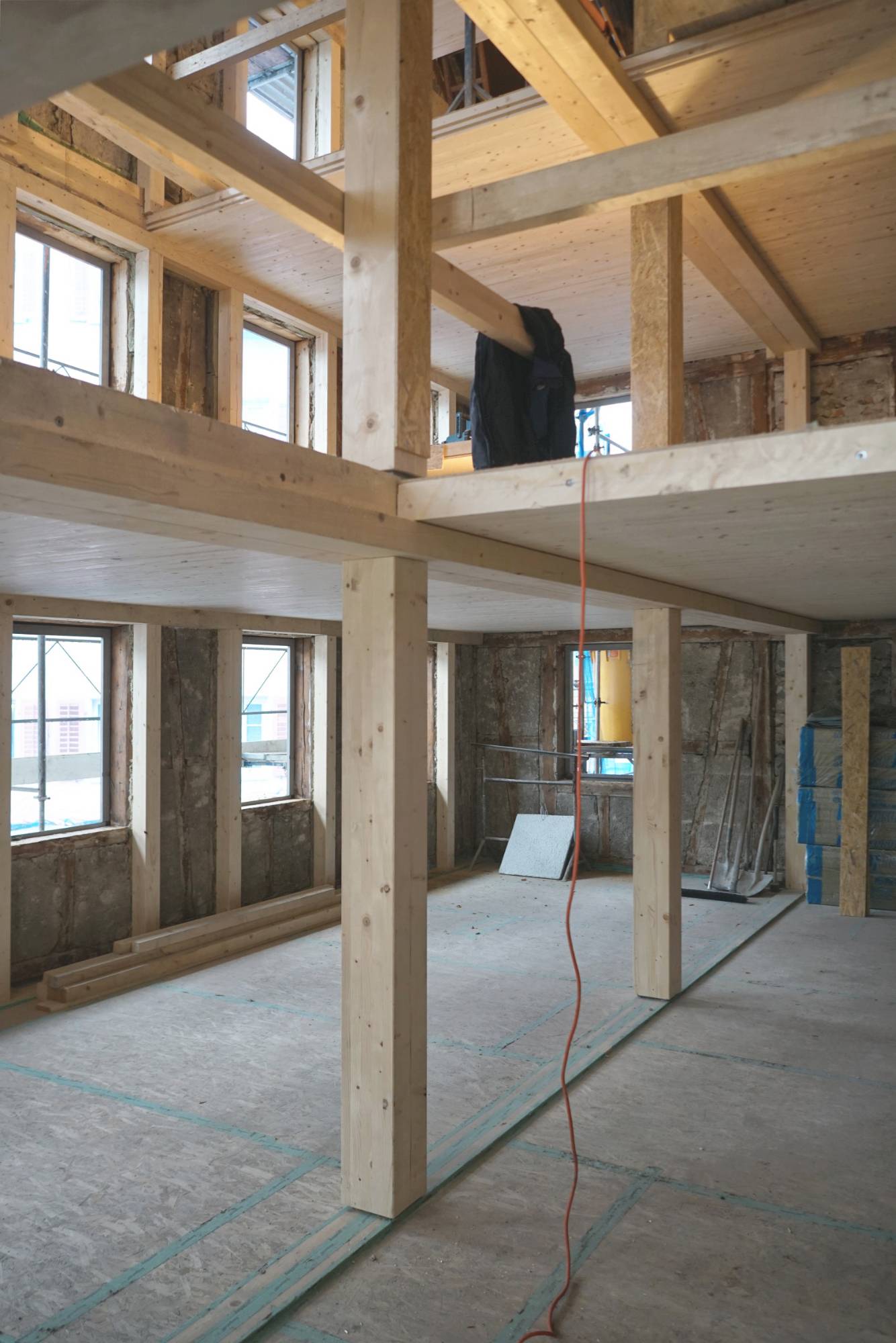 Holzbau Baustelle