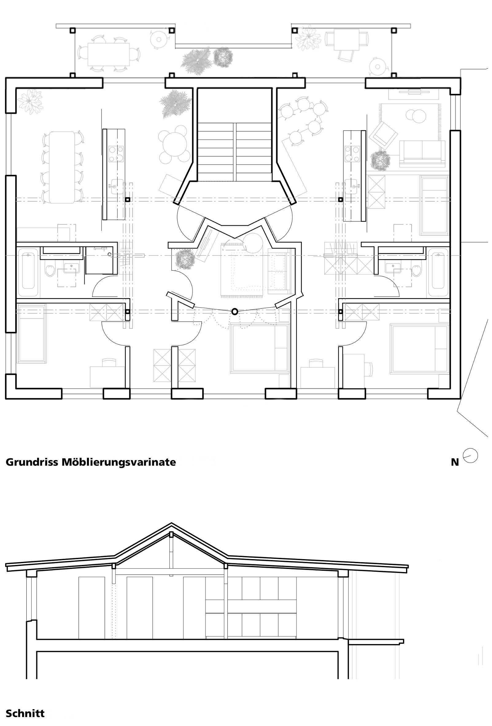Grundriss und Schnitt